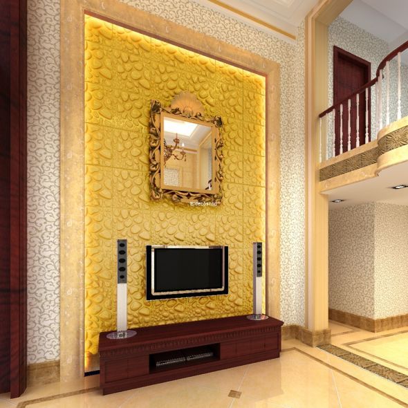 Damla Taş 3D Bambu Duvar Paneli
