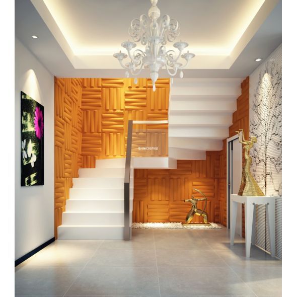 Village 3D Bambu Duvar Paneli