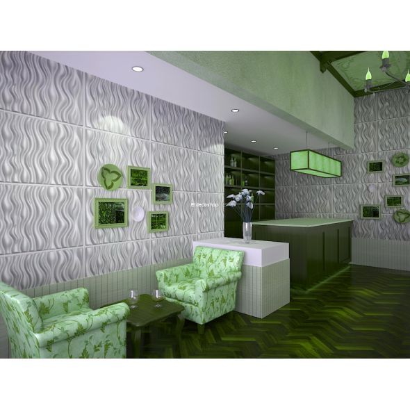 Wave Bambu 3D Duvar Paneli
