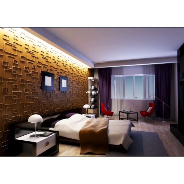 Frames 3D Bambu Duvar Paneli